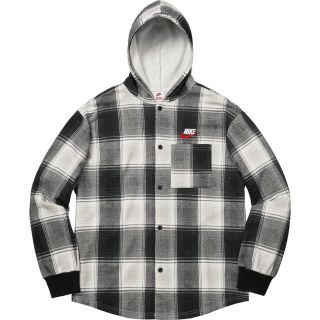 シュプリーム(Supreme)のSupreme Plaid Hooded Sweatshirt  黒 s(シャツ)