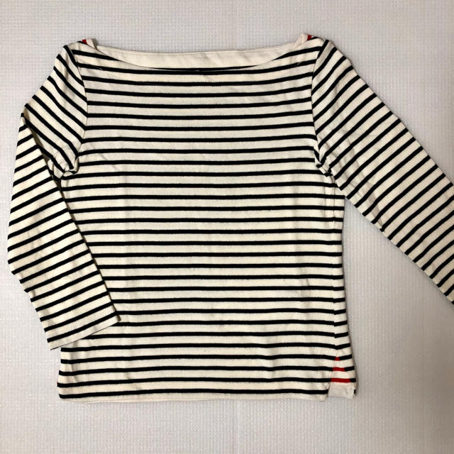 UNIQLO(ユニクロ)のUNIQLO ボーダーカットソー 七分袖 レディースのトップス(カットソー(長袖/七分))の商品写真