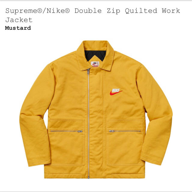 Supreme(シュプリーム)のSupreme NIKE イエロー カラー メンズのジャケット/アウター(Gジャン/デニムジャケット)の商品写真