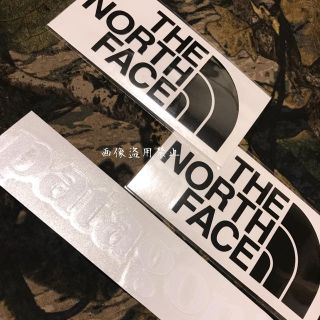 ザノースフェイス(THE NORTH FACE)の新品未使用 ノースフェイス&パタゴニア カッティングステッカー黒黒(その他)