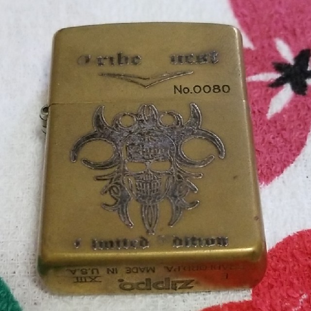 zippo オイルライター　スカル　ドクロ　新品未使用品　シリアルナンバー