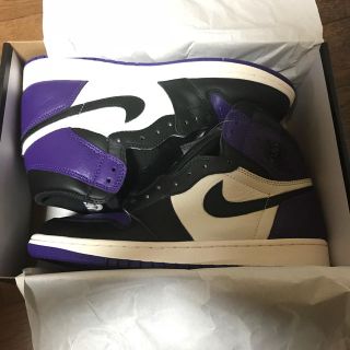 ナイキ(NIKE)のjordan1 パープル 値下げしました！(スニーカー)