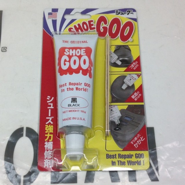 シューグー【SHOE GOO BLACK】黒 スケートシューズ補修 スポーツ/アウトドアのスポーツ/アウトドア その他(スケートボード)の商品写真