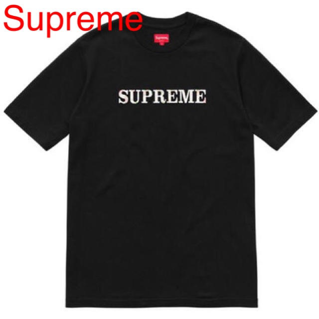 Supreme(シュプリーム)のSupreme Tシャツ  Floral Logo Tee XL black黒 メンズのトップス(Tシャツ/カットソー(半袖/袖なし))の商品写真