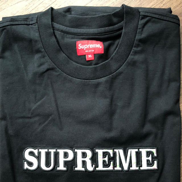 Supreme(シュプリーム)のSupreme Tシャツ  Floral Logo Tee XL black黒 メンズのトップス(Tシャツ/カットソー(半袖/袖なし))の商品写真