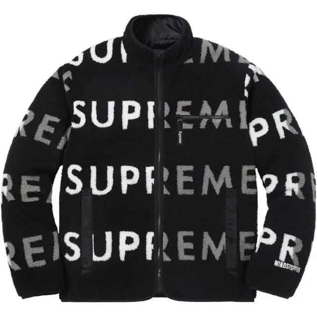 supreme fleece logo reversible jacket最安値