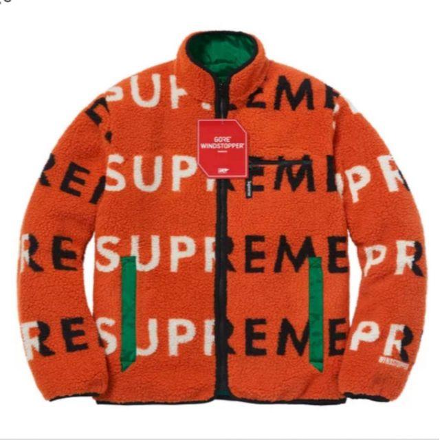 SUPREME REVERSIBLE LOGO FLEECE JACKET Mジャケット/アウター