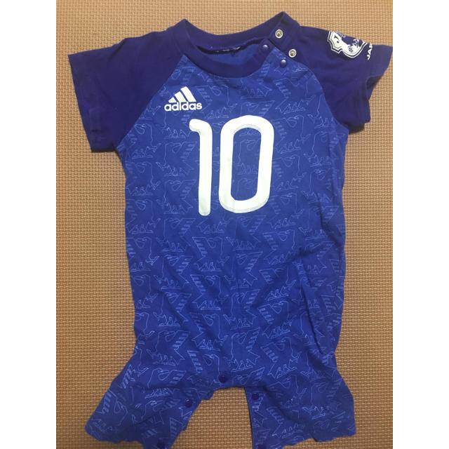 adidas(アディダス)のadidas サッカーベビーユニフォーム キッズ/ベビー/マタニティのベビー服(~85cm)(ロンパース)の商品写真