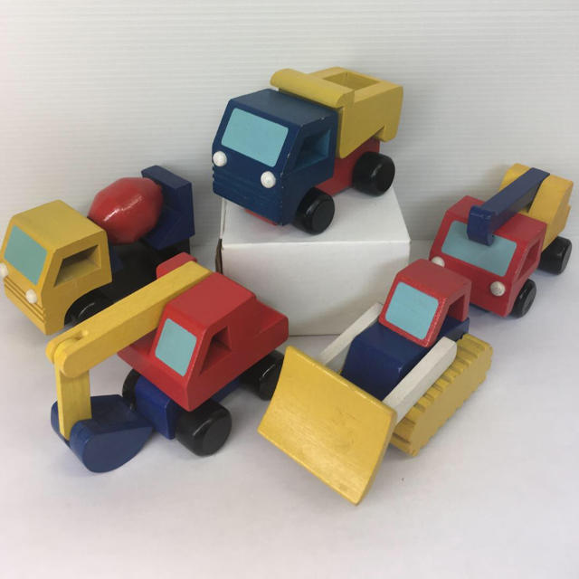 木製ミニカー ★ 5台セット キッズ/ベビー/マタニティのおもちゃ(電車のおもちゃ/車)の商品写真
