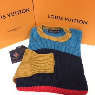 ルイヴィトン(LOUIS VUITTON)のa-chi様専用 ルイヴィトン ストライプ クルーネック セーター 新品同様！(ニット/セーター)