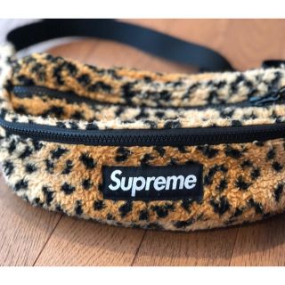 シュプリーム(Supreme)のレオパード フリース ウエストバッグ(ウエストポーチ)