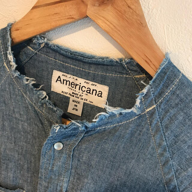 AMERICANA(アメリカーナ)のamericana シャンブレーロングシャツ レディースのトップス(シャツ/ブラウス(長袖/七分))の商品写真