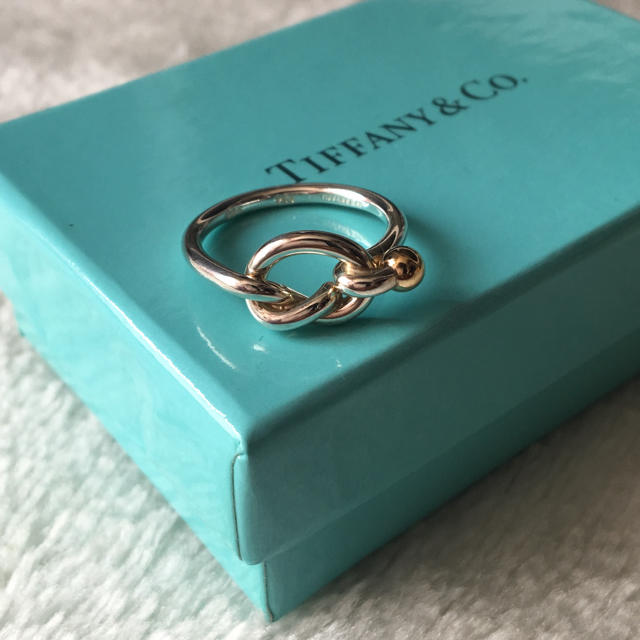 Tiffany & Co.(ティファニー)の《美品》 Tiffany& Co ティファニーのシルバーとゴールドのコンビリング レディースのアクセサリー(リング(指輪))の商品写真