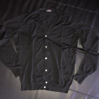 ジョンスメドレー(JOHN SMEDLEY)のJOHN SMEDLEY ブラックカーディガン Ｌ(カーディガン)