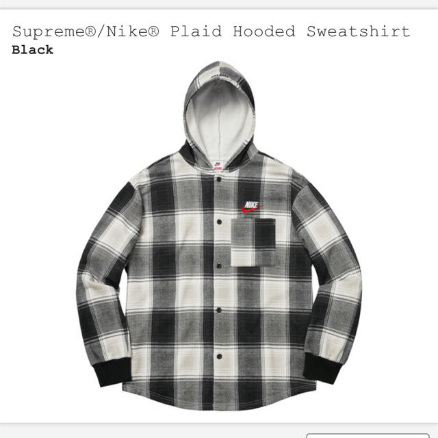 Supreme®︎/Nike®︎ Plaid Hooded Sweatshirt