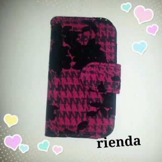 リエンダ(rienda)のrienda ♡新品iPhoneケース̷(モバイルケース/カバー)