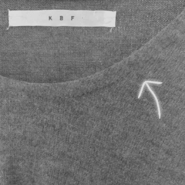 KBF(ケービーエフ)のKBF グレー　肌触りとても柔らか　ニットワンピース レディースのワンピース(ひざ丈ワンピース)の商品写真