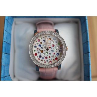 カプリウォッチ(CAPRI WATCH)のありんこ様専用☆カプリウォッチ スワロフスキー ピンク 腕時計 正規品(腕時計)