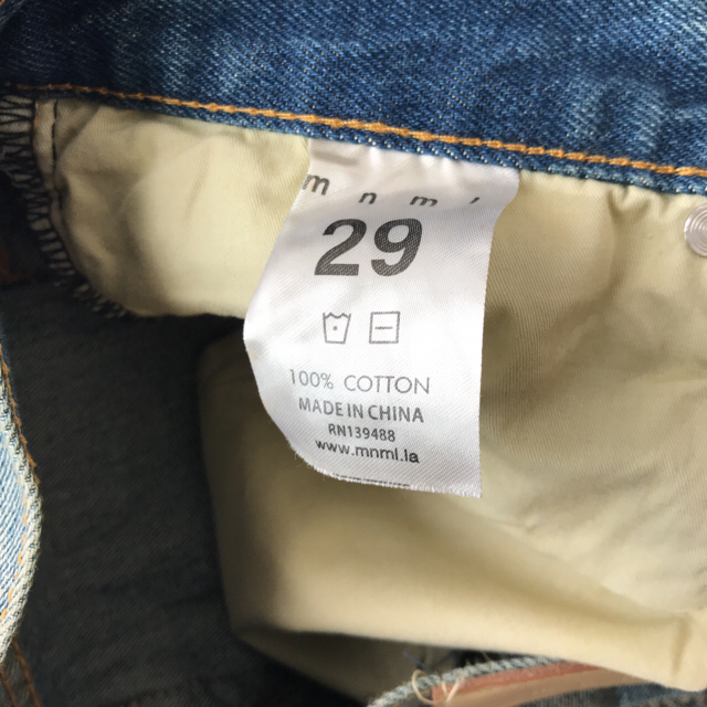 mnml M1 DENIM DIRTY BLUE 29インチ メンズのパンツ(デニム/ジーンズ)の商品写真