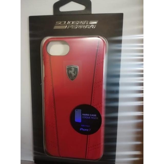 Ferrari(フェラーリ)のAIR-J エアージェイ iPhone 7 レザーハードケース レッド スマホ/家電/カメラのスマホアクセサリー(iPhoneケース)の商品写真