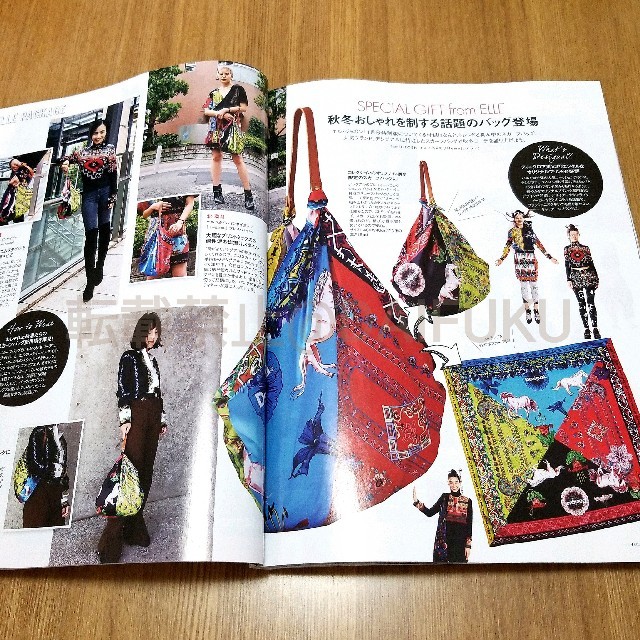 DESIGUAL(デシグアル)のELLE エルジャポン 11月号　Desigual  デシグアル
スカーフバッグ レディースのバッグ(ショルダーバッグ)の商品写真