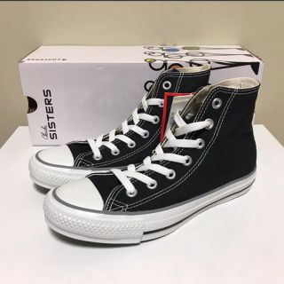 コンバース(CONVERSE)の☆新品 コンバース × アース ミュージック&エコロジー オールスター 黒 白(スニーカー)