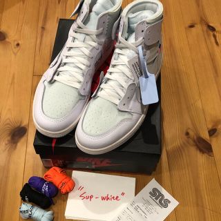 オフホワイト(OFF-WHITE)のAIR JORDAN1×OFF-WHITE NRG US12.5(30.5㎝)(スニーカー)