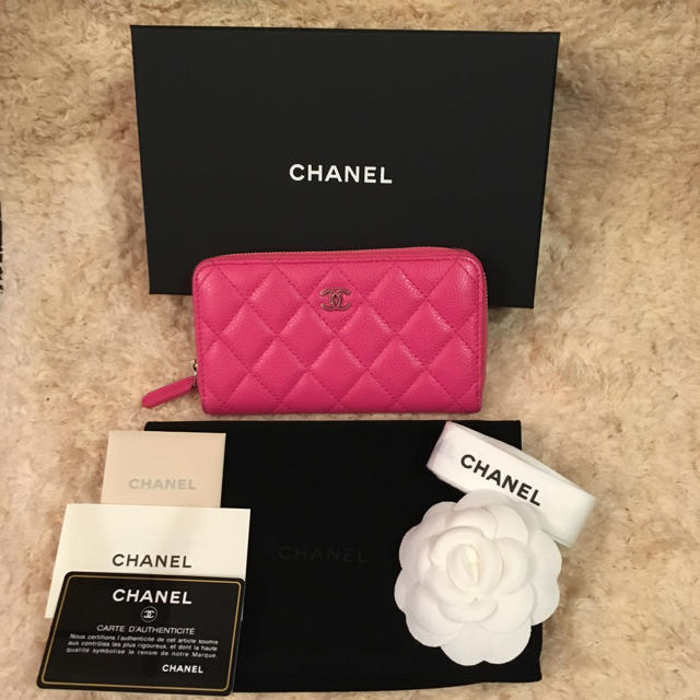 CHANEL - CHANEL マトラッセ ピンク ラウンドファスナー キャビアスキン ミニ財布の通販 by サクラ｜シャネルならラクマ