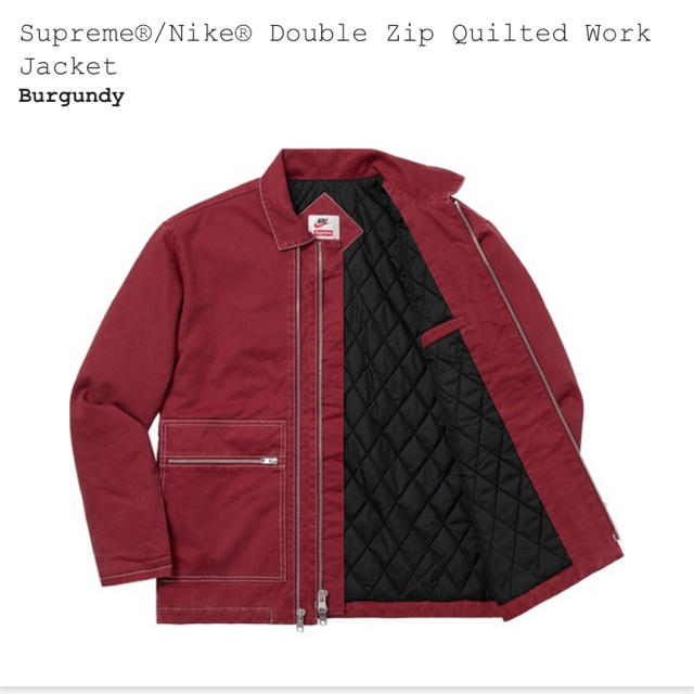 Supreme NIKE DOUBLE ZIP Quilted work