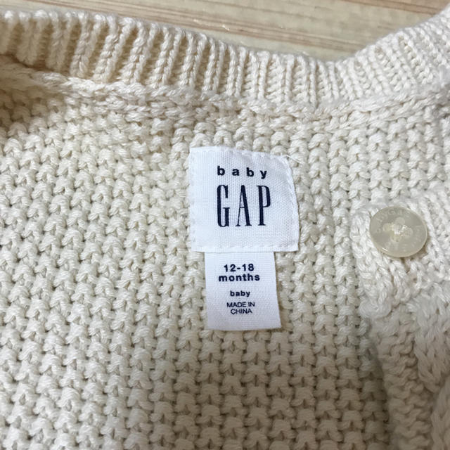 GAP Kids(ギャップキッズ)のbabyGAP  ニットカーディガン キッズ/ベビー/マタニティのベビー服(~85cm)(カーディガン/ボレロ)の商品写真