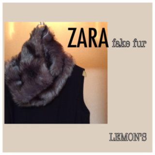 ザラ(ZARA)の未使用 fake furスヌード(マフラー/ショール)