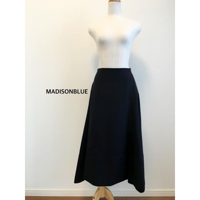 MADISONBLUE - MADISONBLUE ウールミモレフレアスカートの通販 by