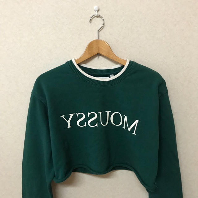 moussy(マウジー)のmoussy トレーナー グリーン レディースのトップス(トレーナー/スウェット)の商品写真