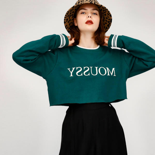 moussy(マウジー)のmoussy トレーナー グリーン レディースのトップス(トレーナー/スウェット)の商品写真