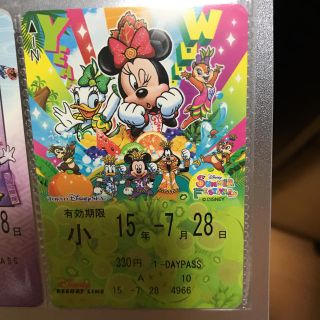 ディズニー(Disney)のディズニーリゾートライン フリーきっぷ(遊園地/テーマパーク)