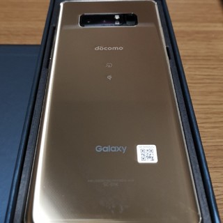 ギャラクシー(galaxxxy)のdocomo GalaxyNote8 SC01K Gold simロック解除済み(スマートフォン本体)