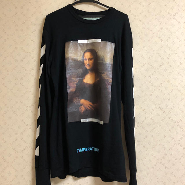 美品 Off-White 18SS モナリザクルーネック 黒S