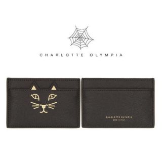 シャルロットオリンピア(Charlotte Olympia)のCharlotte Olympia ブラック カードケース  (名刺入れ/定期入れ)