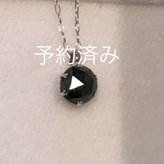 アガット(agete)のk18 ブラックダイヤモンドネックレス(ネックレス)