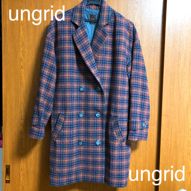 Ungrid(アングリッド)のungrid チェックチェスターコート レディースのジャケット/アウター(チェスターコート)の商品写真