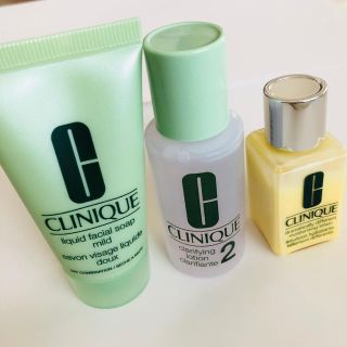 クリニーク(CLINIQUE)の☆新品☆クリニーク 3ステップスキンケアセット(サンプル/トライアルキット)