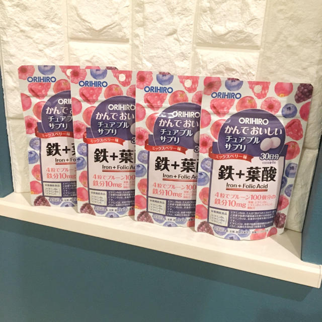 ORIHIRO(オリヒロ)のわんこ☆様専用 オリヒロ 鉄+葉酸 4セット 食品/飲料/酒の健康食品(ビタミン)の商品写真