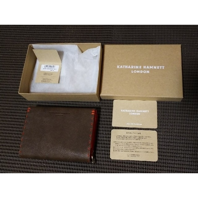 KATHARINE HAMNETT(キャサリンハムネット)の【美品】KATHARINE　HAMNETT　二つ折り財布 メンズのファッション小物(折り財布)の商品写真