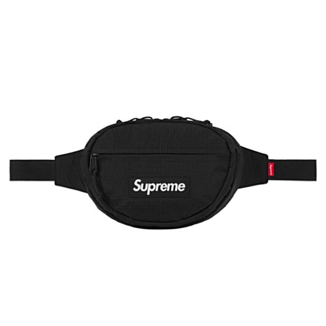 シュプリーム Supreme  Waist Bag 黒 ウエストバッグ