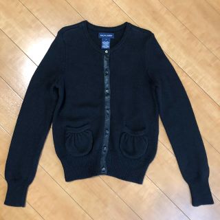 ラルフローレン(Ralph Lauren)のRalph Lauren 黒カーディガン(S)(カーディガン)