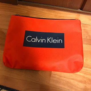 カルバンクライン(Calvin Klein)のカルバンクライン ポーチ セカンドバッグ クラッチバッグ オレンジ ナイロン(クラッチバッグ)