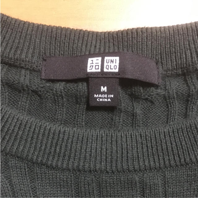 UNIQLO(ユニクロ)のUNIQLO コットンカシミヤセーター レディースMサイズ 美品 レディースのトップス(ニット/セーター)の商品写真