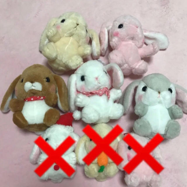 ぽてうさろっぴー♡ 5個セット♡ エンタメ/ホビーのおもちゃ/ぬいぐるみ(キャラクターグッズ)の商品写真