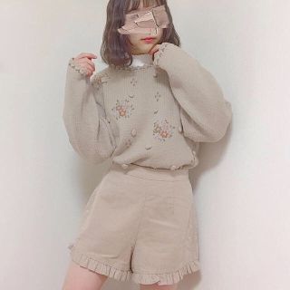 ナイスクラップ(NICE CLAUP)の【NICE CLAUP】コーデュロイのボトムス(ショートパンツ)