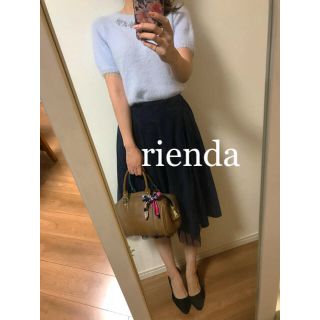 リエンダ(rienda)のタグ付き・新品☆rienda☆リエンダ  ビジュー付きシャギーニットプルオーバー(ニット/セーター)